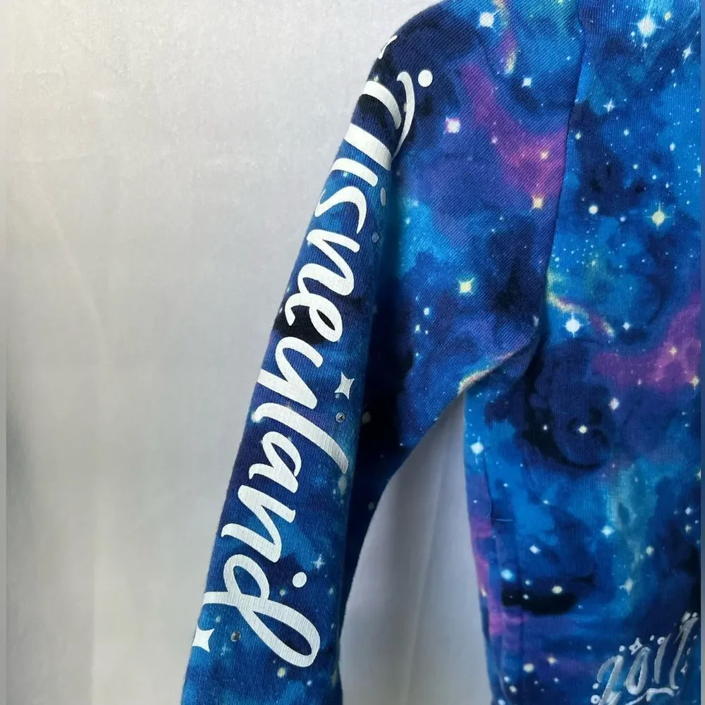 Disney Parks Sorcerer Mickey Galaxy 2017 Youth Boys Girls XS Full Zip Hoodie